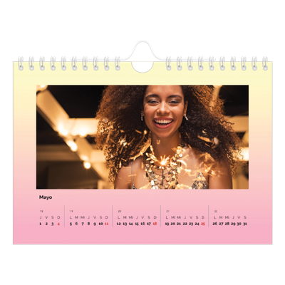 Calendario personalizado A5 — Tonos pastel [portada]
