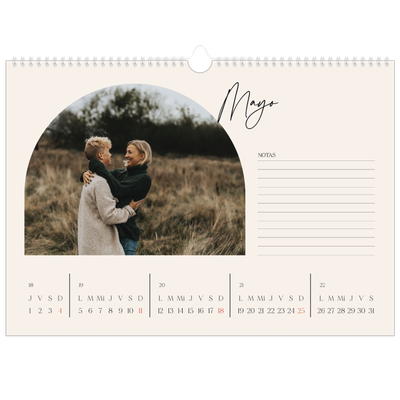 Calendario A3 horizontal — Arco de recuerdos [portada]