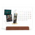 Calendario de mesa con base de madera - apaisado  — Scrapbook con estilo [Abril]