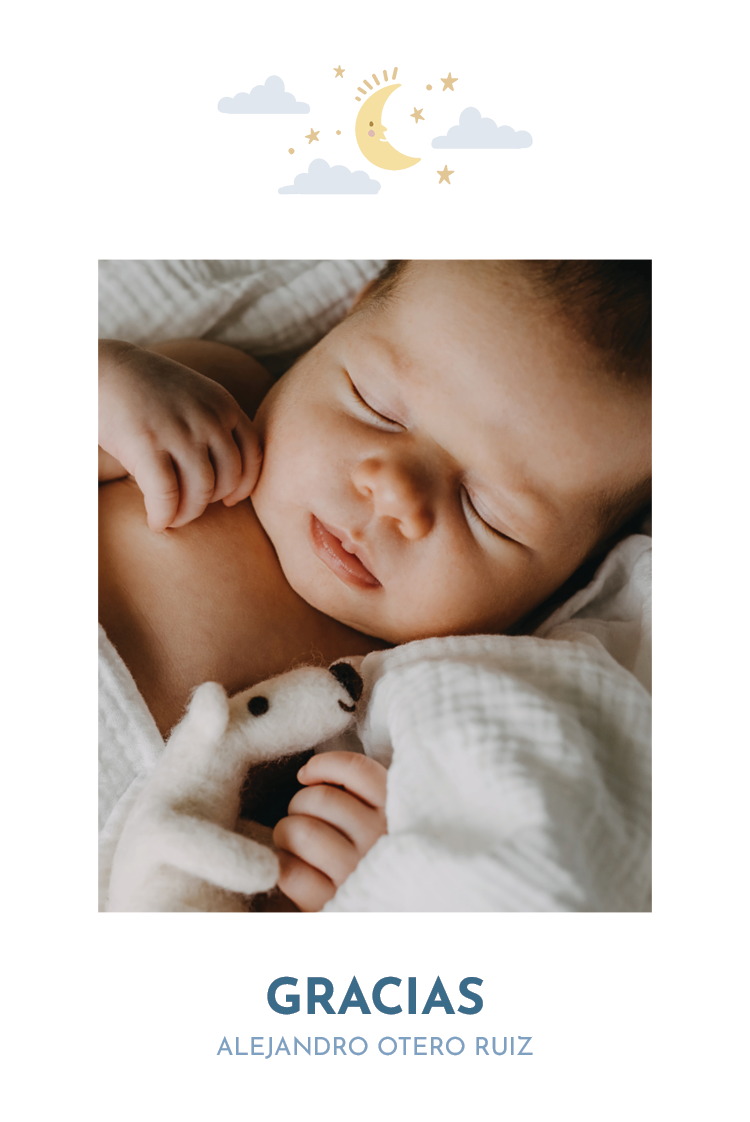 Tarjetas de agradecimiento — Sueño acogedor