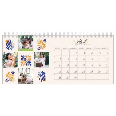 Calendarios de mesa — Coral minimalista [portada]