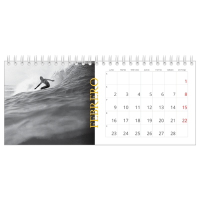 Calendarios de mesa — Estilo Heritage [Febrero]