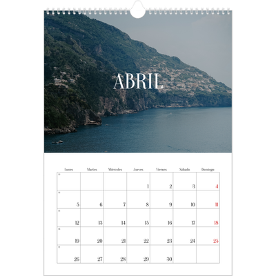 Calendarios A3 — Escapada infinita [Abril]