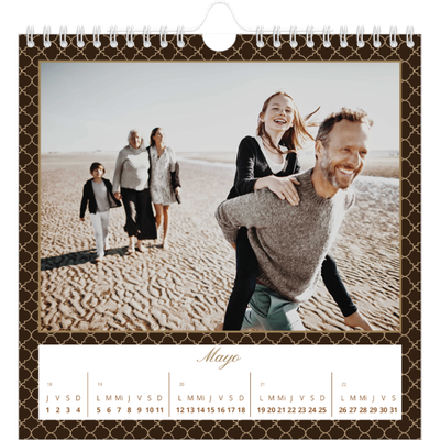 Calendarios Cuadrados — Vintage monocromo [portada]