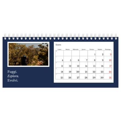 Calendarios de mesa — Tierra editorial [Enero]