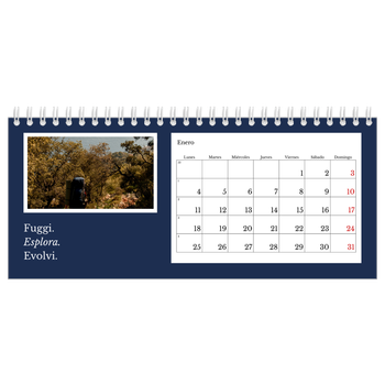 Calendario fotográfico de escritorio — Tierra editorial