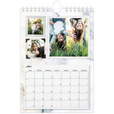 Calendario personalizado A5 — Colección de fotos [Abril]