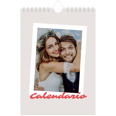 Calendario personalizado A5 — Firmado en carmín [portada]