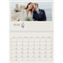 Calendario personalizado doble A4 — Iniciales en flor [Marzo]