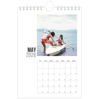 Calendario personalizado A5 — Texto abreviado [portada]