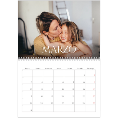 Calendario personalizado doble A4 — Doce grandes meses [Marzo]