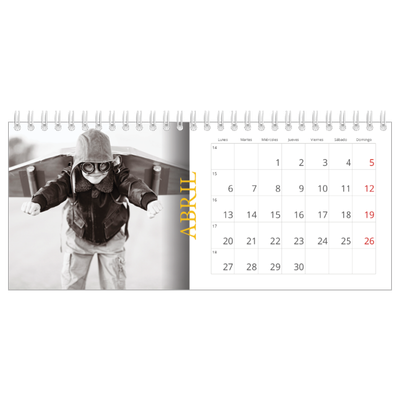 Calendarios de mesa — Estilo Heritage [Abril]