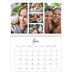 Calendario personalizado doble A4 — Disposición de fotos [Febrero]