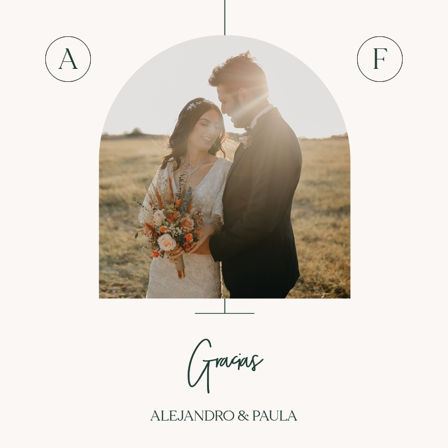 Tarjetas de agradecimiento — Arco