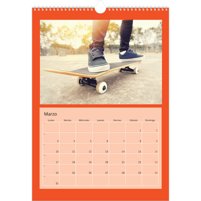 Calendarios A3 — Brillante y llamativo [Marzo]