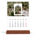 Calendario de mesa con base de madera - vertical  — El arco abierto [Febrero]