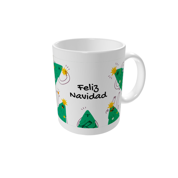 Tazas personalizadas — Árboles de Navidad divertidos