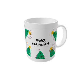 Tazas personalizadas — Árboles de Navidad divertidos