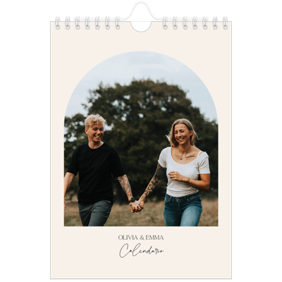 Calendario personalizado A5 — Arco de recuerdos [portada]