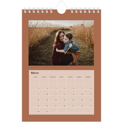 Calendario personalizado A5 — Colores de la tierra [Marzo]