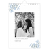 Calendario personalizado A5 — Romance en blanco y azul [portada]