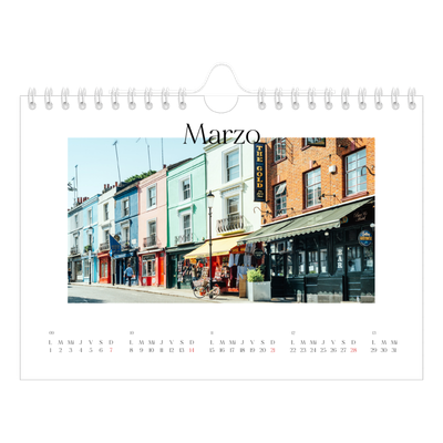 Calendario personalizado A5 — Mi diario de viaje [Marzo]