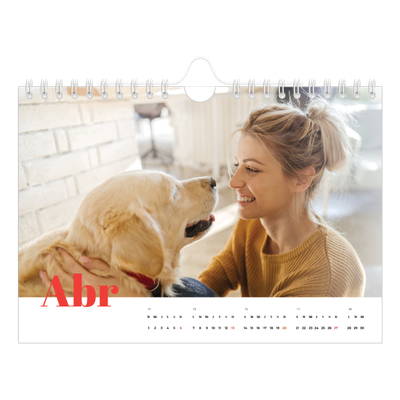 Calendario personalizado A5 — Un año genial [Abril]