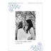 Calendario personalizado A4 — Romance en blanco y azul [portada]