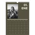 Calendario personalizado A4 — Contemporáneo atrevido [Enero]