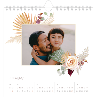 Calendarios Cuadrados — Boho [Febrero]