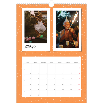 Calendarios A3 — Instantáneas pop de colores [Marzo]