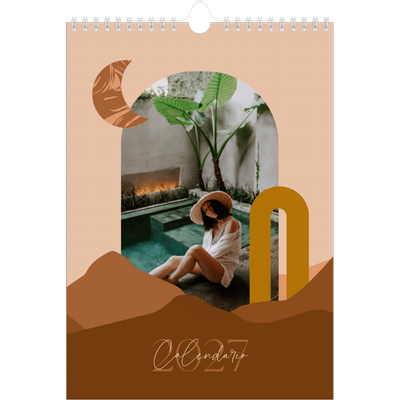 Calendario personalizado A4 — Montañas neutrales [portada]