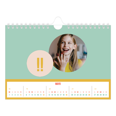 Calendario personalizado A5 — Brillante y bonito [portada]