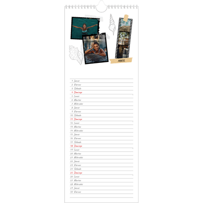 Calendario de cocina  — Scrapbook con estilo [Abril]