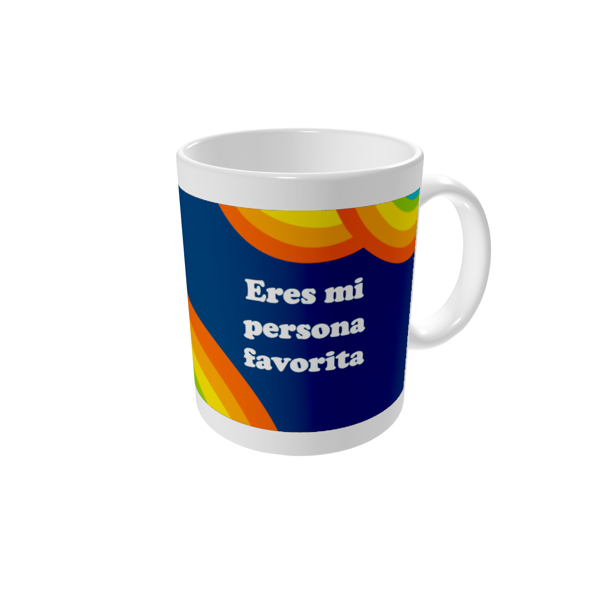 Tazas personalizadas — Sobre el arcoíris