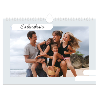 Calendario A4 horizontal — Tonos apagados [portada]