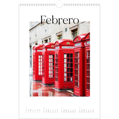 Calendarios A3 — Mi diario de viaje [Febrero]
