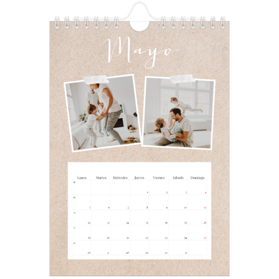Calendario personalizado A5 — Calendario scrapbook [portada]