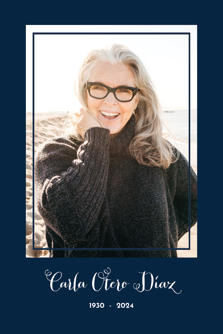 Tarjetas de agradecimiento — Homenaje en azul oscuro