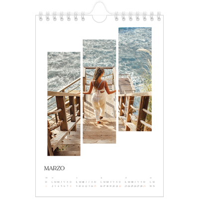 Calendario personalizado A5 — Fragmentos de viaje [Marzo]