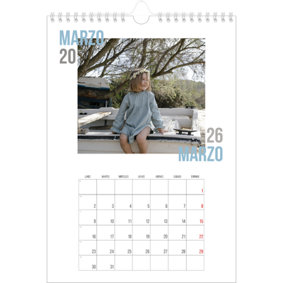 Calendario personalizado A4 — Tipo de pareja [Marzo]