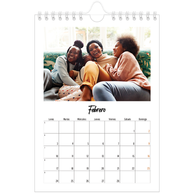 Calendario personalizado A5 — Este(a) soy yo [Febrero]