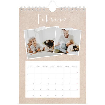 Calendario personalizado A5 — Calendario scrapbook [Febrero]