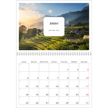 Calendario personalizado A4 doble — La historia completa