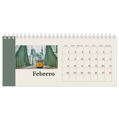 Calendarios de mesa — Lugares del mundo [Febrero]