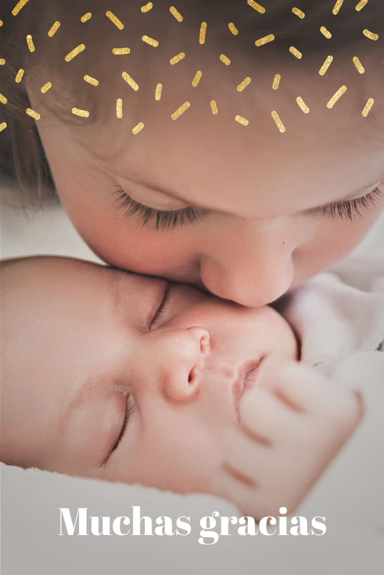 Tarjetas de agradecimiento — Destellos dorados