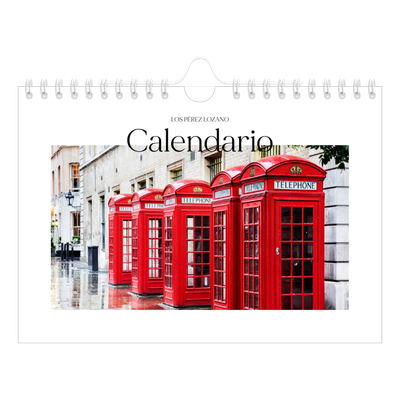 Calendario personalizado A5 — Mi diario de viaje [portada]