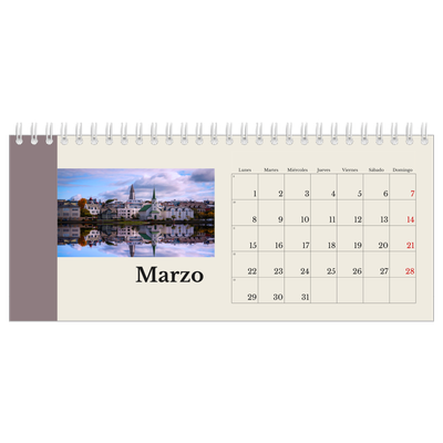 Calendarios de mesa — Lugares del mundo [Marzo]