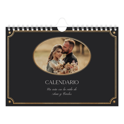 Calendario personalizado A5 — Clásico vintage [portada]