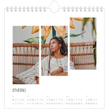 Calendario personalizado cuadrado — Fragmentos de viaje